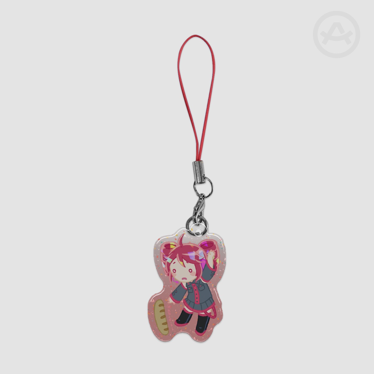 Teto Glitter Acrylic Charm