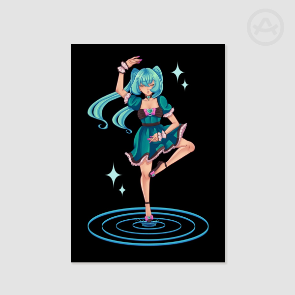 Ballet Hatsune Miku A5 Poster