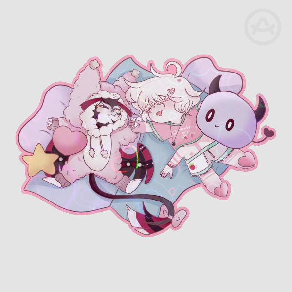 Chibi Huskerdust PJs sticker