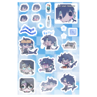 Shark Boy Silly Stickers Sheet