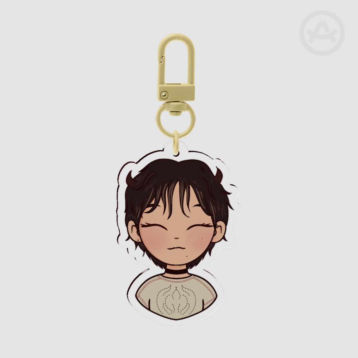 smiley haru keychain