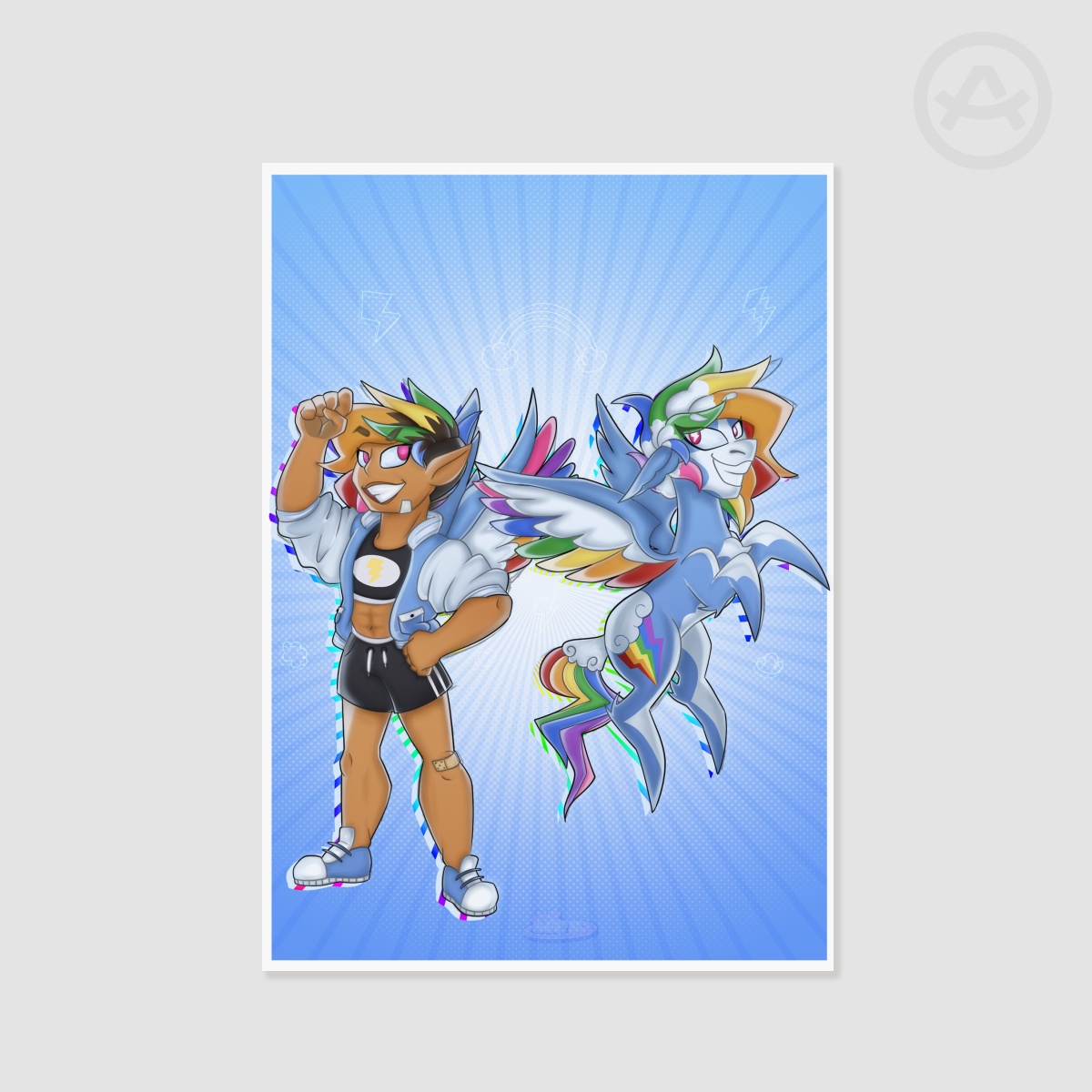 Rainbow Dash Print