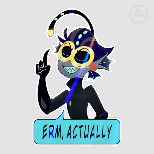"Erm, Actually" Baxter Sticker