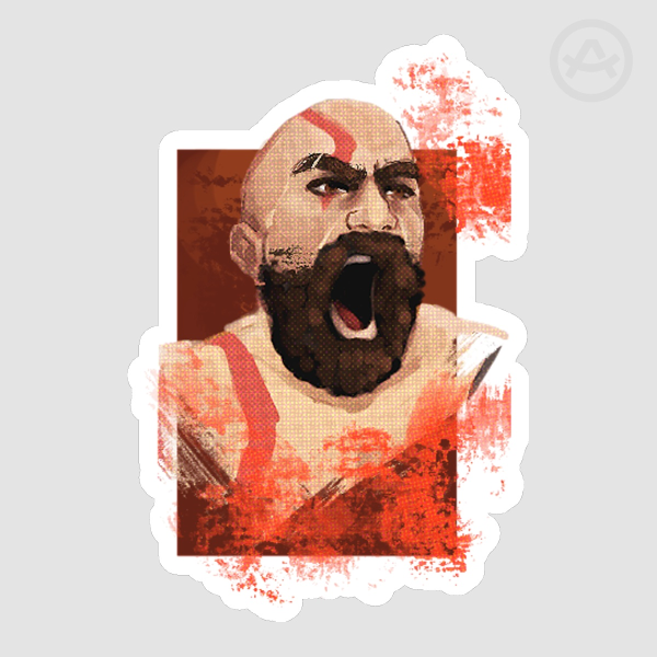 Kratos God of War Stickers