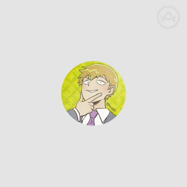 Reigen Holo Button Pin