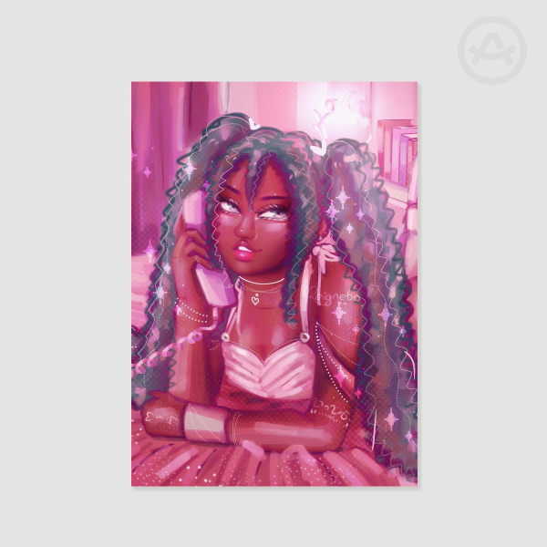 Girly Chatty Miku Poster