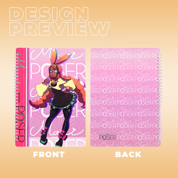 Mari-p0ser PVC Double-side Spiral Notebook