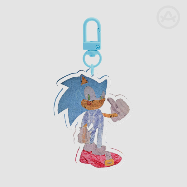 Sonic ♥ Clear Acrylic Keychain