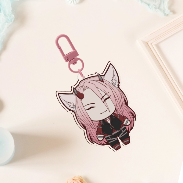 Red Lights: Etimaris Acrylic Keychain