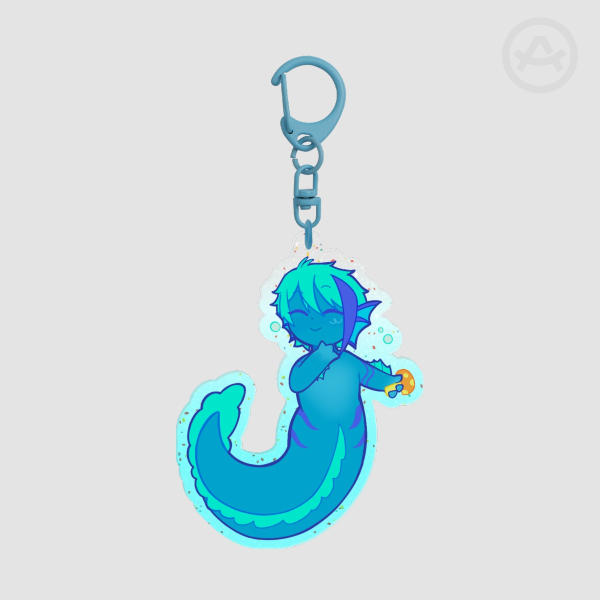 Jade leech - twisted wonderland keychain