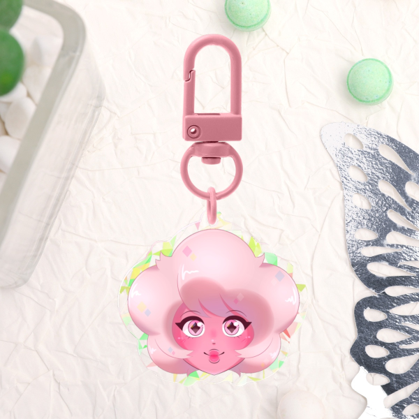 Steven Universe Pink Diamond Broken Glass Acrylic Keychains