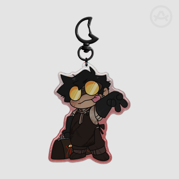 Ygor Peace Epoxy Glitter Acrylic Keychain