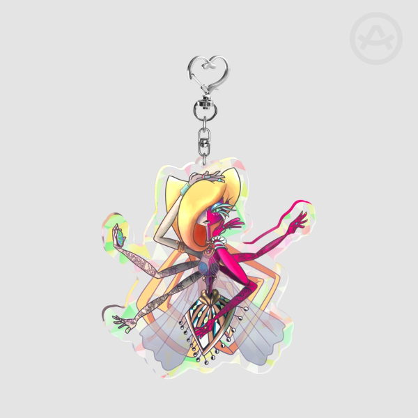 Ethereal Eve- Broken Glass Acrylic Keychain