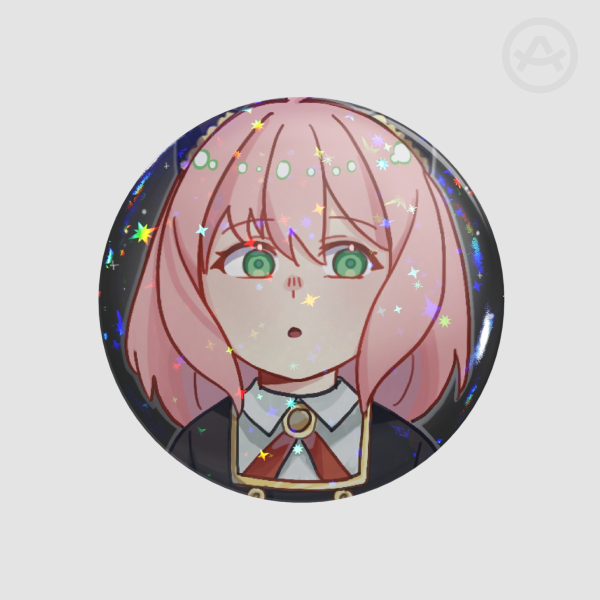 Anya button Badge