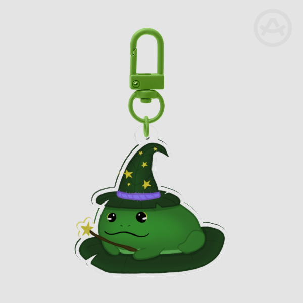 A Foggy Wizard Keychain