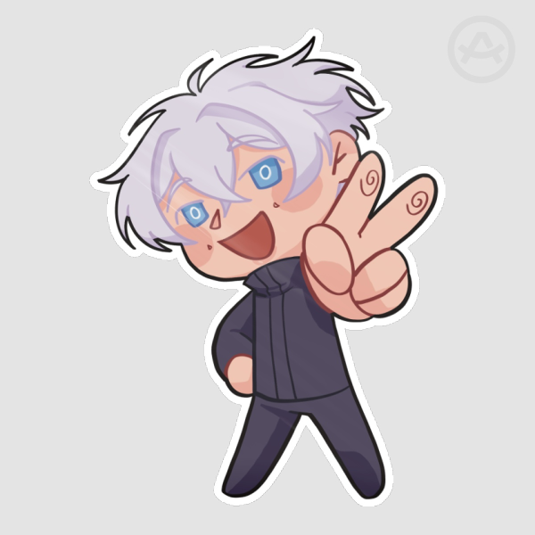 Satoru Gojo peace sign