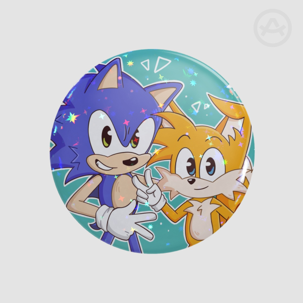 Sonic and Tails Button