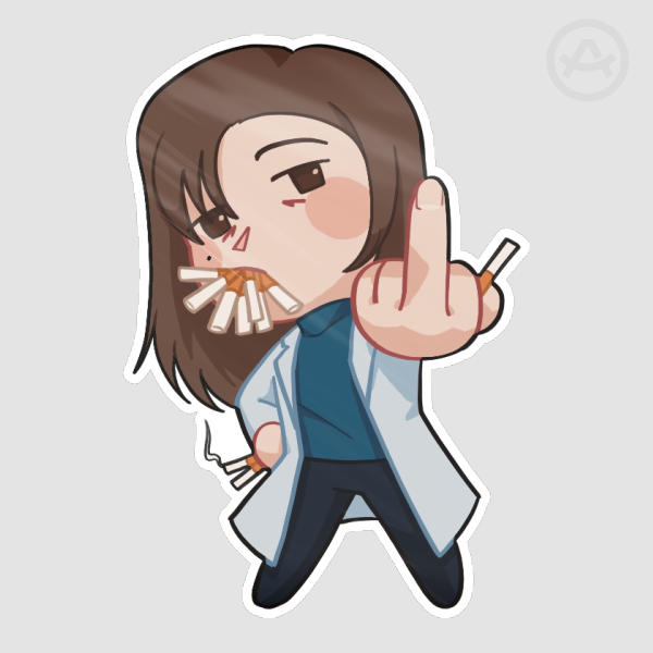 Smoke-ko Ieri "peace" sign
