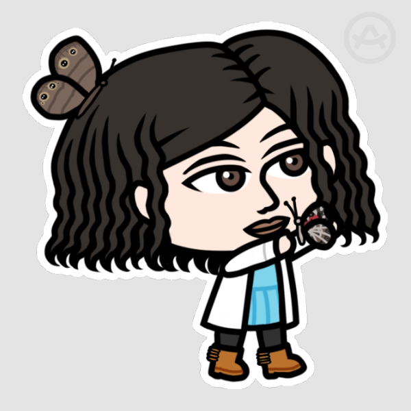 Kistna's Butterflies - Matte chibi sticker