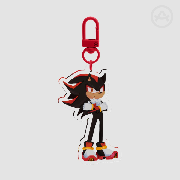 Shadow the Hedgehog ♥ Clear Acrylic Keychain