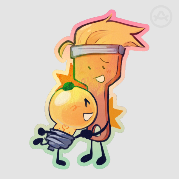 Lightbrush Sticker - Inanimate Insanity