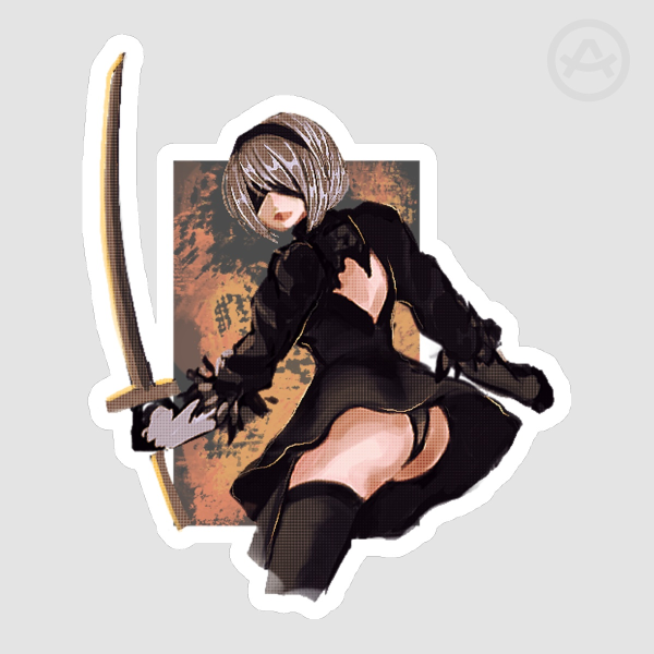 2B Nier Automata Stickers