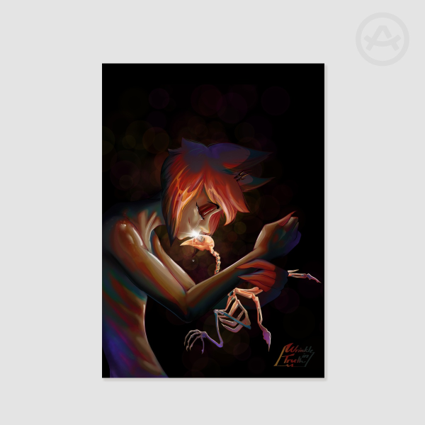 Bird Kisses 5.83" x 8.27 Print