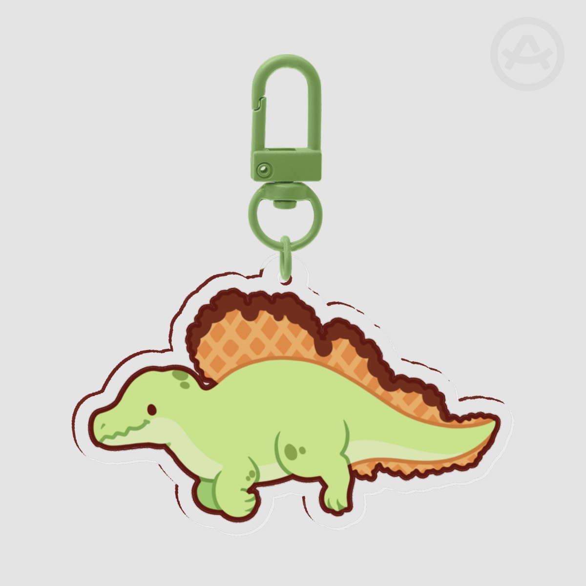 Wafflesaurus Keychain