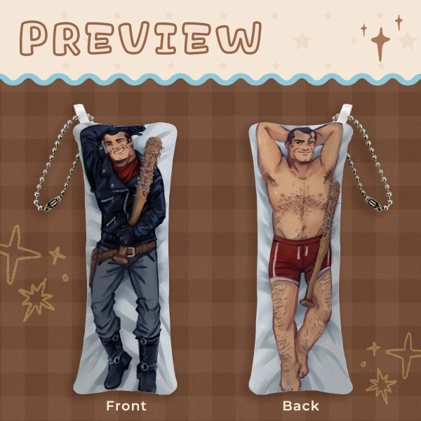 Negan Mini Body Pillow Keychain