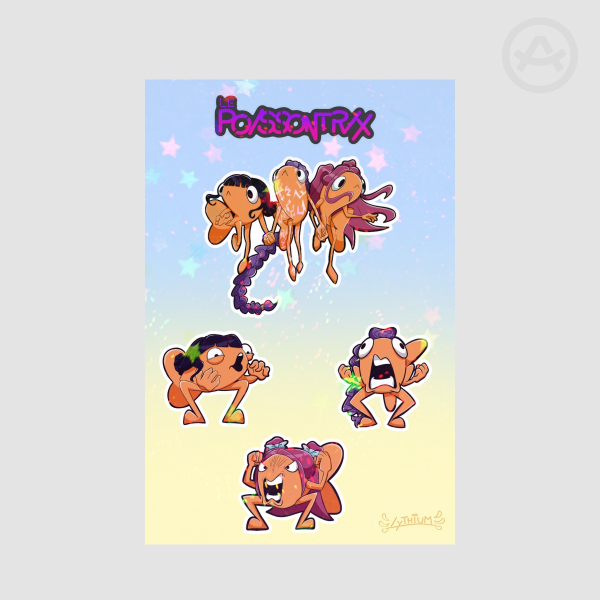 Huntrix "Le Poissontrix" Stickers Sheet 