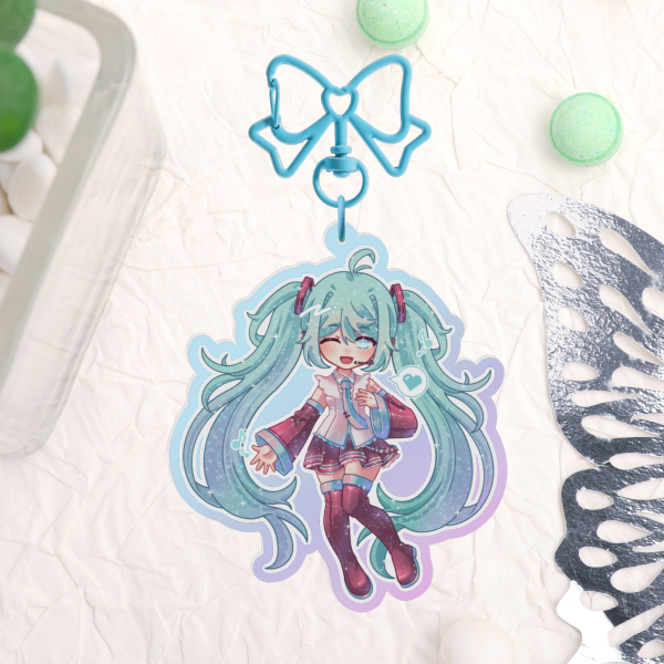 Hatsune Miku Rainbow Acrylic Keychain