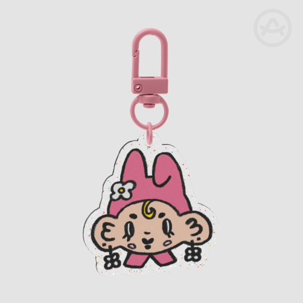 My Melody x Mani Glitter Keychain