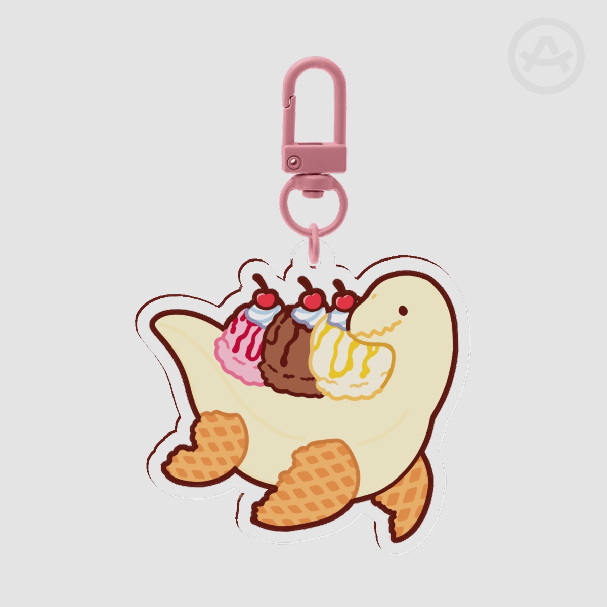 Sundaesiosaur Acrylic Keychains