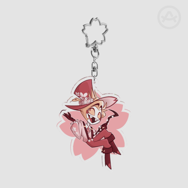 Spring Sakura Lucifer Acrylic Keychain
