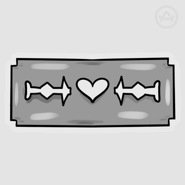 Silver blade Sticker