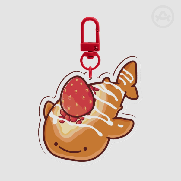 Danish Pastry Whale Shark Keychain