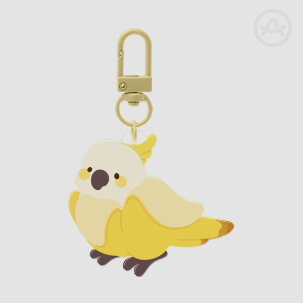 Banana Cockatoo (Bananatoo) Keychain
