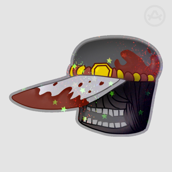 Knife Demon Holographic Sticker