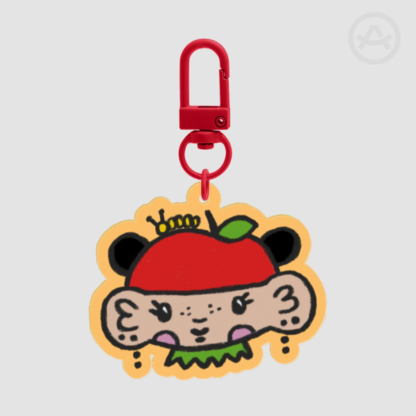 Pandapple x Loni Orange Edge Keychain