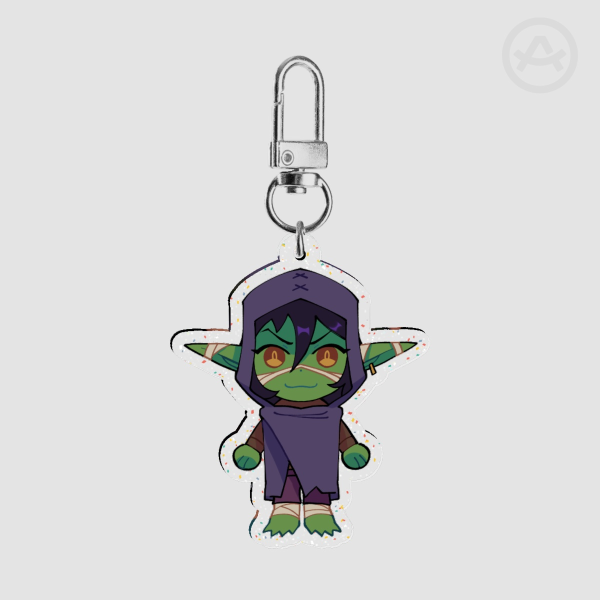 Nott Glitter Acrylic Keychain