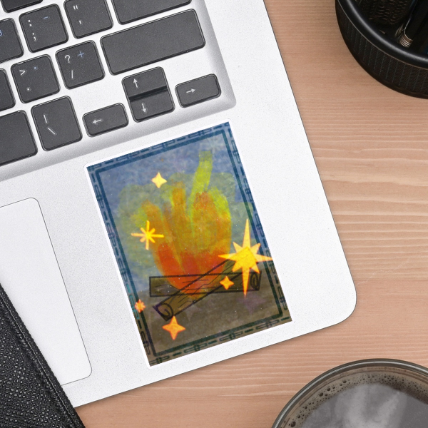 Campfire Sticker