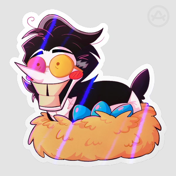 Spamton Pipis Nest Die Cut Stickers