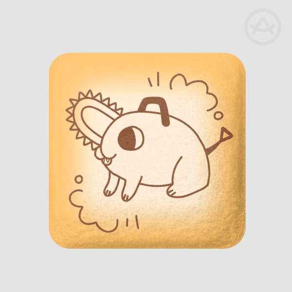 Pochita Toast Plush Pin