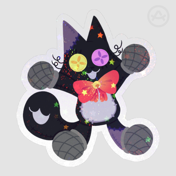 pluey plush sticker