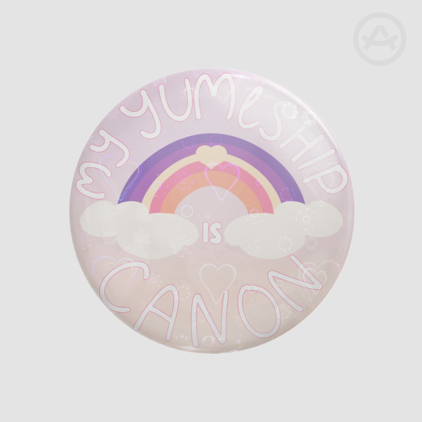 my yumeship is canon! (button pin)