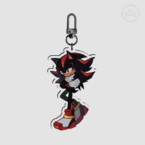 Shadow the Hedgehog Clear Acrylic Keychain
