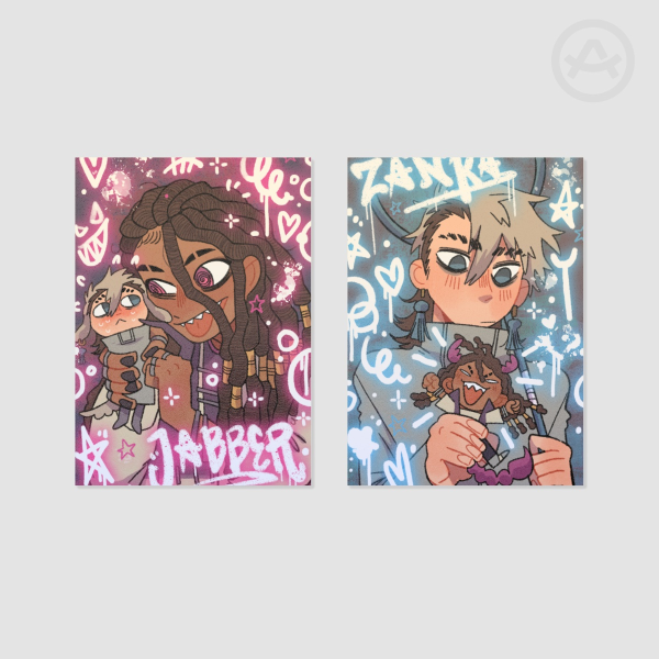 Jabber and Zanka Pearl Paper Photocard