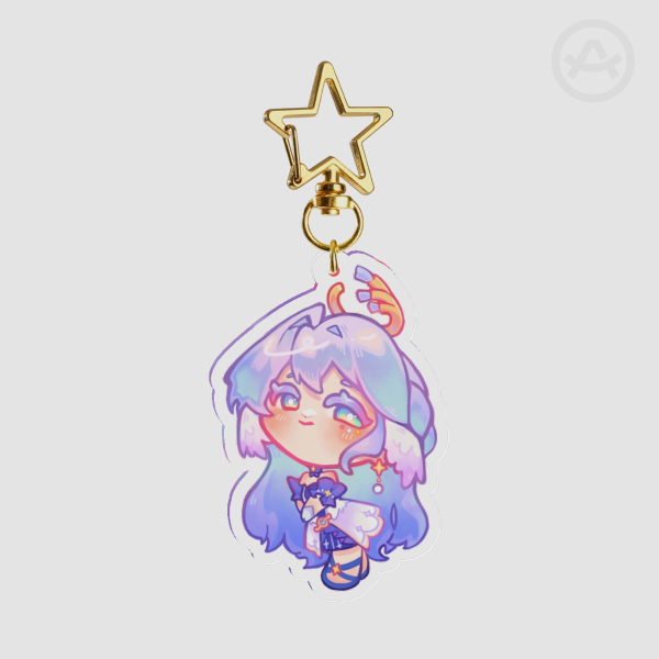 robin | honkai star rail clear acrylic keychain