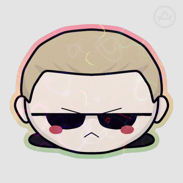 Resident Evil Albert Wesker Chibi Holo Sticker