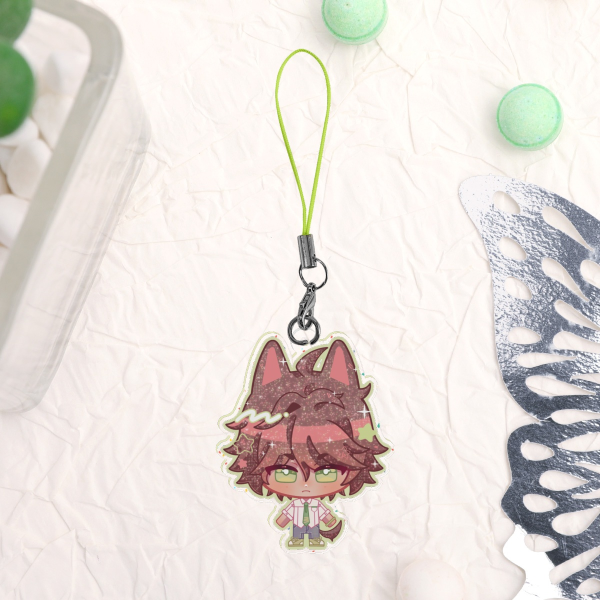 Hajime Hinata Glitter Acrylic Keychain